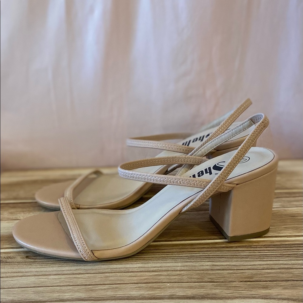 Strappy heeled sandals - never worn